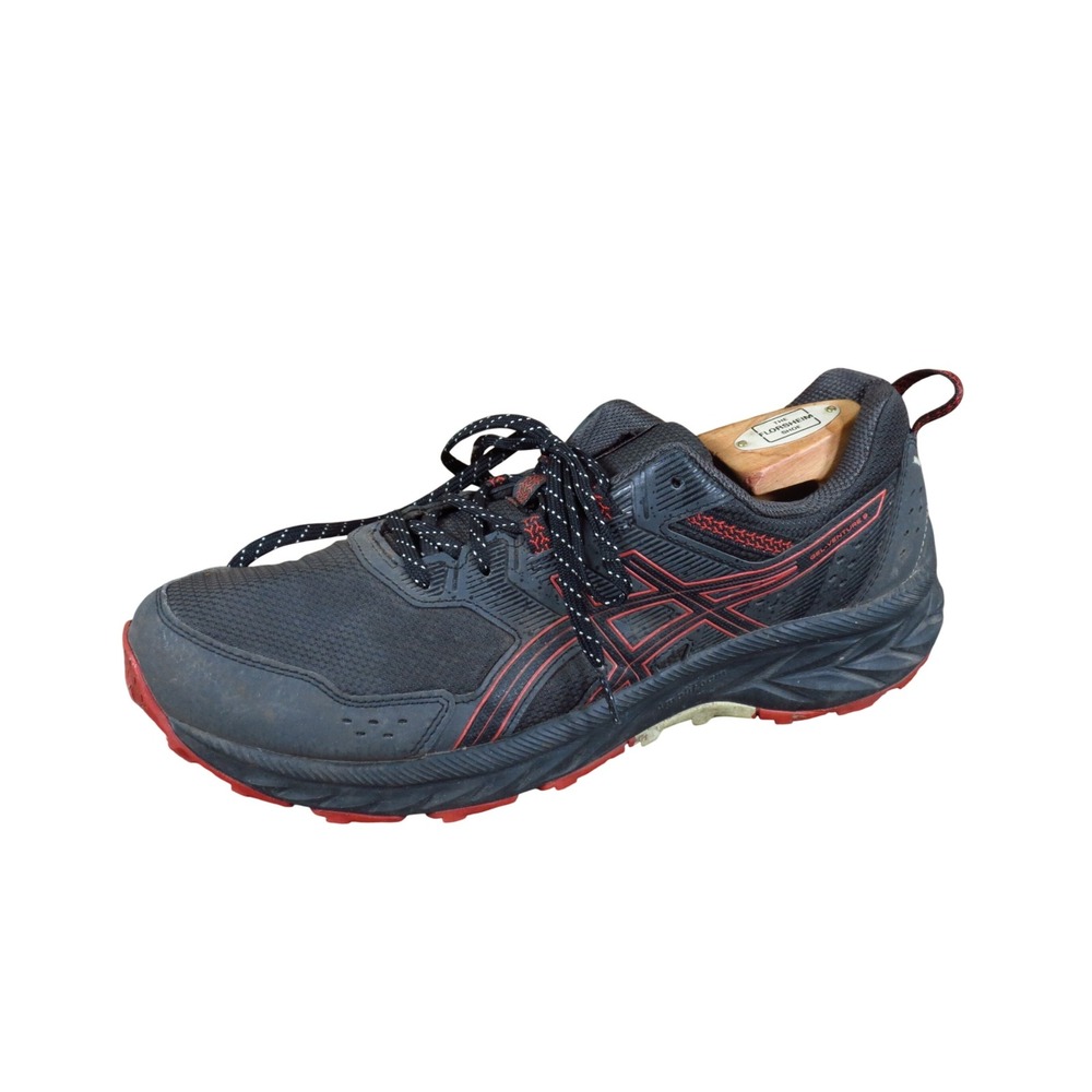 ASICS GEL-Venture 9 Mens Trail Running Shoes Size 10.5 Outdoor Black Red